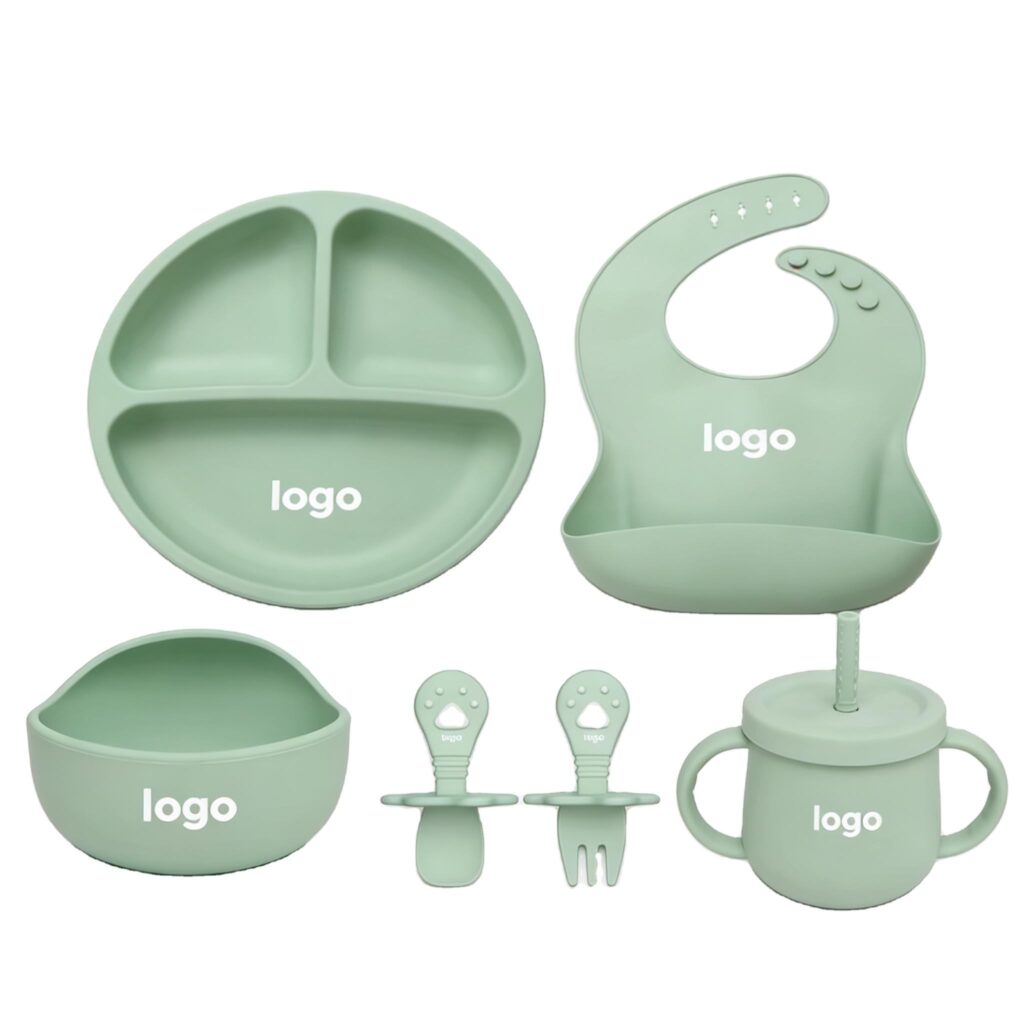 Silicone Newborn Feeding Gift Set OEM ODM custom product reference