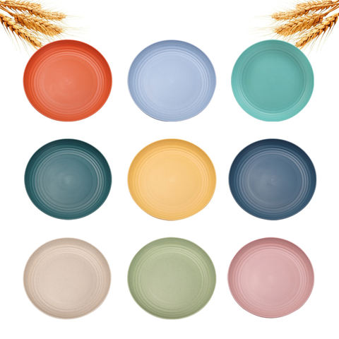 8-Inch Wheat Straw Dessert Plates OEM ODM custom product reference