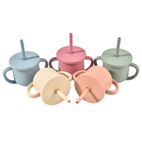 Silicone Cup with Lid & Straw OEM ODM custom product reference