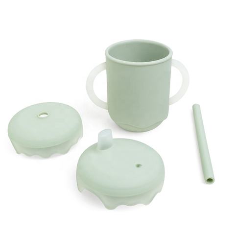 Printed Twin-Handle Silicone Cup OEM ODM custom product reference