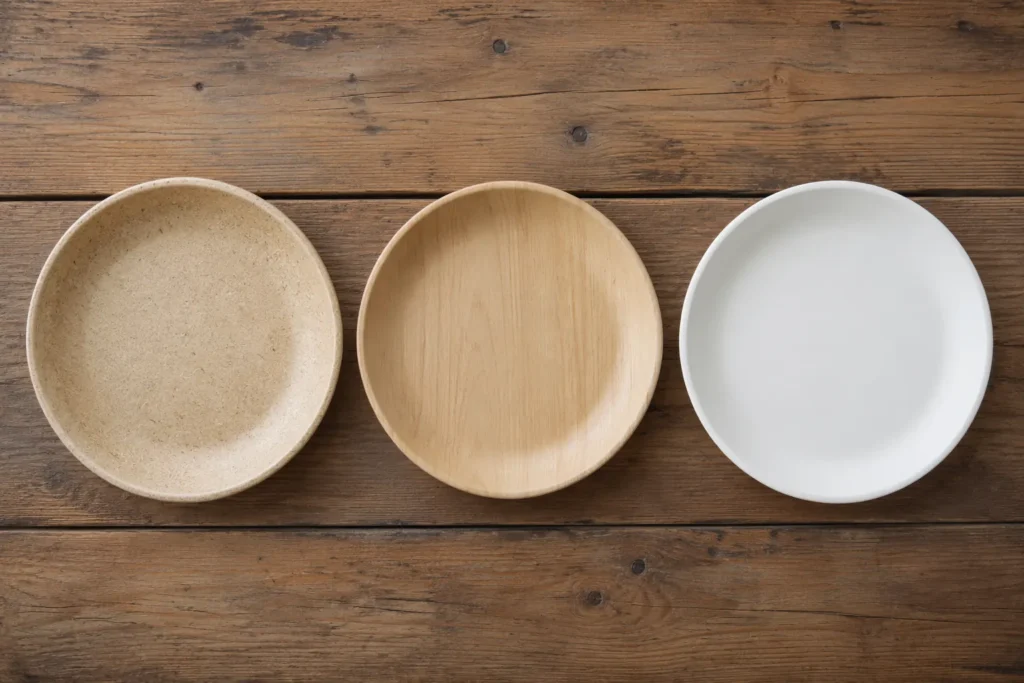 Wheat Straw vs Bamboo vs PP Tableware