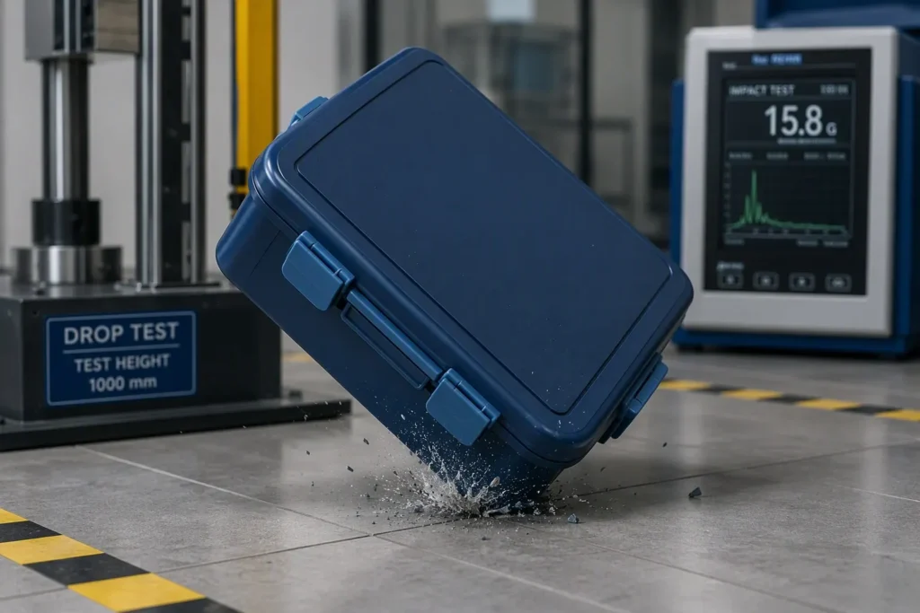 plastic lunch box drop impact btest
