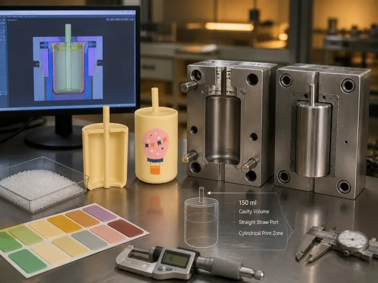 150 ml Silicone Sippy Cup custom mold tooling CAD design and sample development