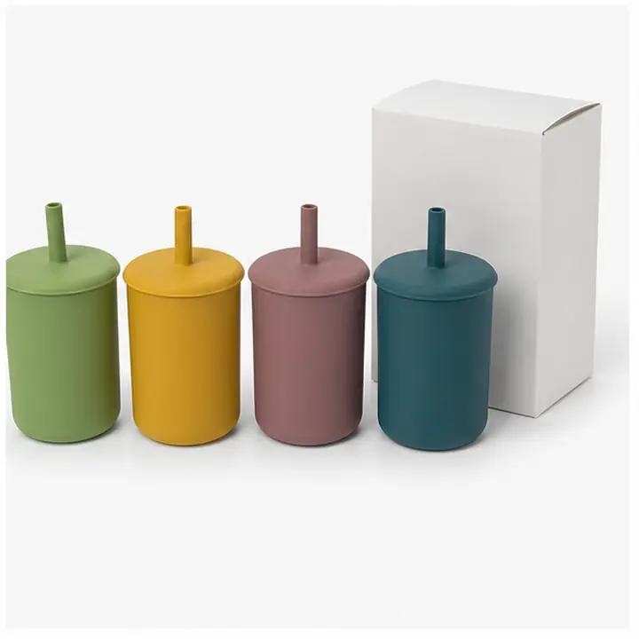 150 ml Silicone Sippy Cup private label color options for OEM ODM customization