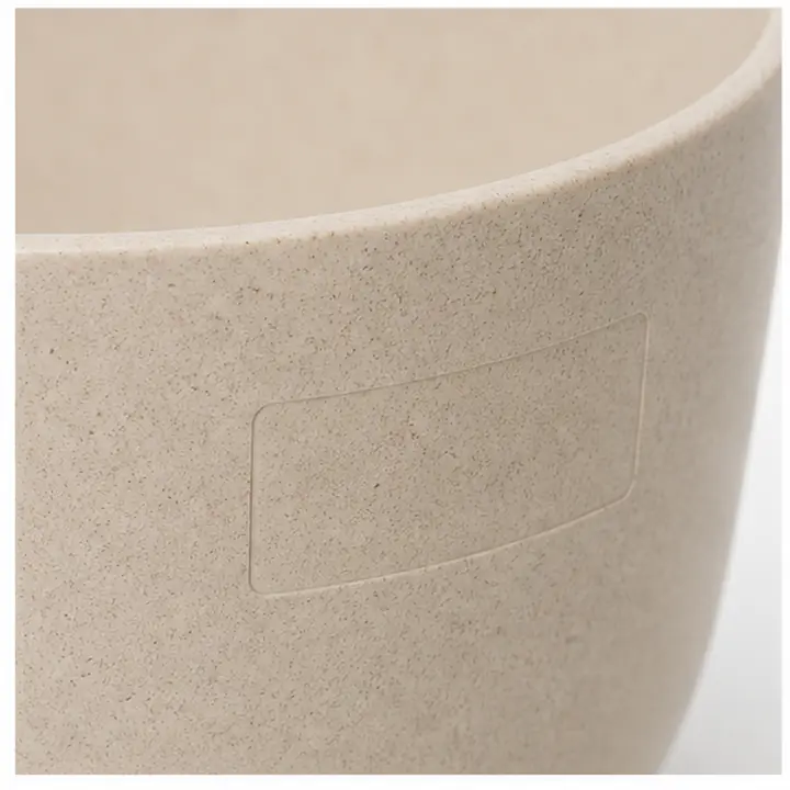 6-Piece Wheat Straw Camping Set custom material and logo detail for OEM ODM customization