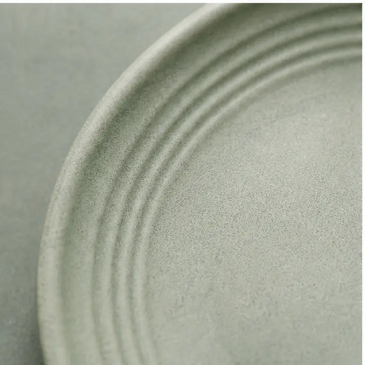 8-Inch Wheat Straw Dessert Plates custom material and logo detail for OEM ODM customization