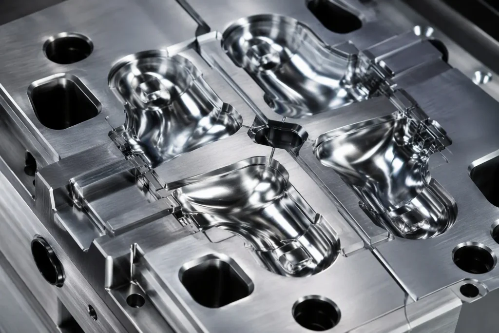 mold cavity closeup