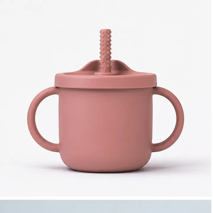 Custom Printed Silicone Straw Cup catalog hero view for OEM ODM customization