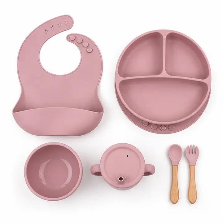Custom Silicone Baby Feeding Set catalog hero view for OEM ODM customization