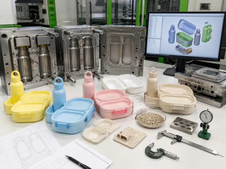 Double-Bottle Lunch Box Set custom mold tooling CAD design and sample development