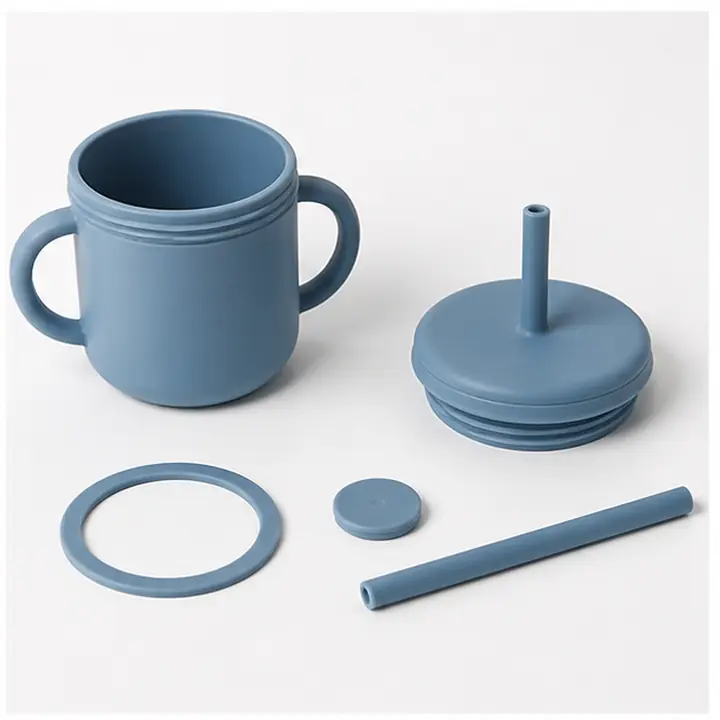 Easy-Wash Silicone Toddler Cup OEM packaging presentation for OEM ODM customization