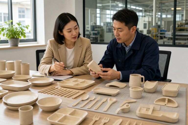 8-Inch Wheat Straw Dessert Plates custom design tooling and factory production support