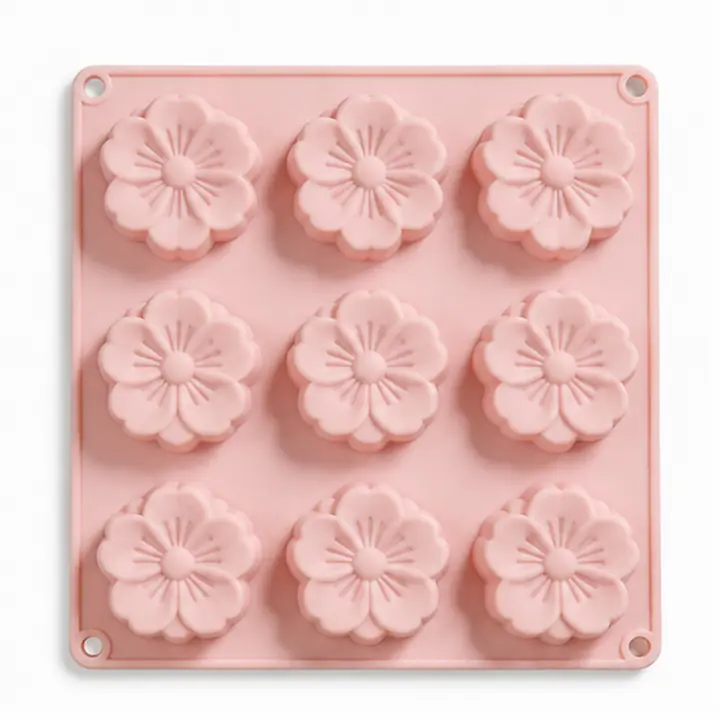 3D Flower Silicone Dessert Mold catalog hero view for OEM ODM customization