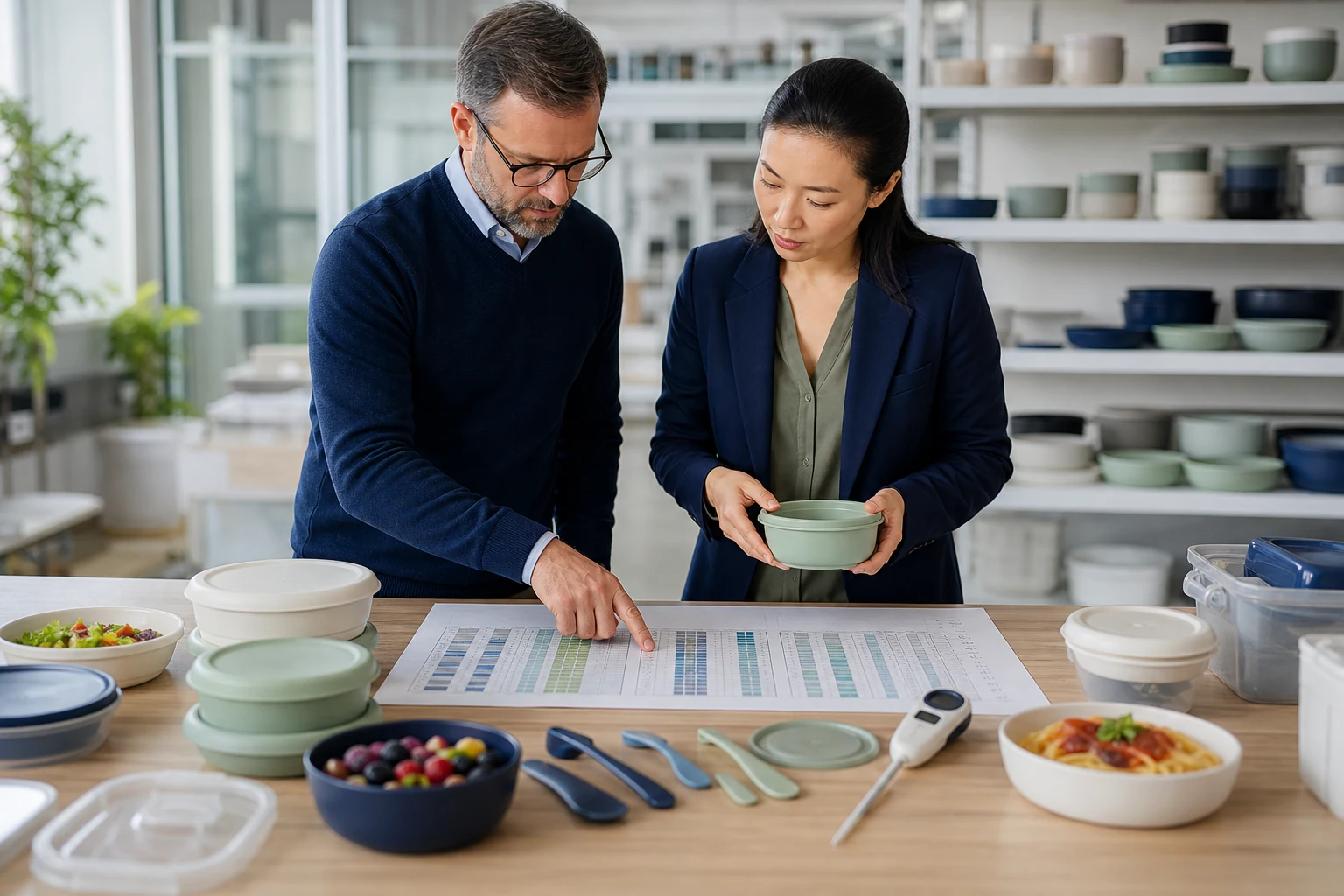 Procurement and quality teams define food contact conditions of use for custom tableware with temperature time food type and reuse records