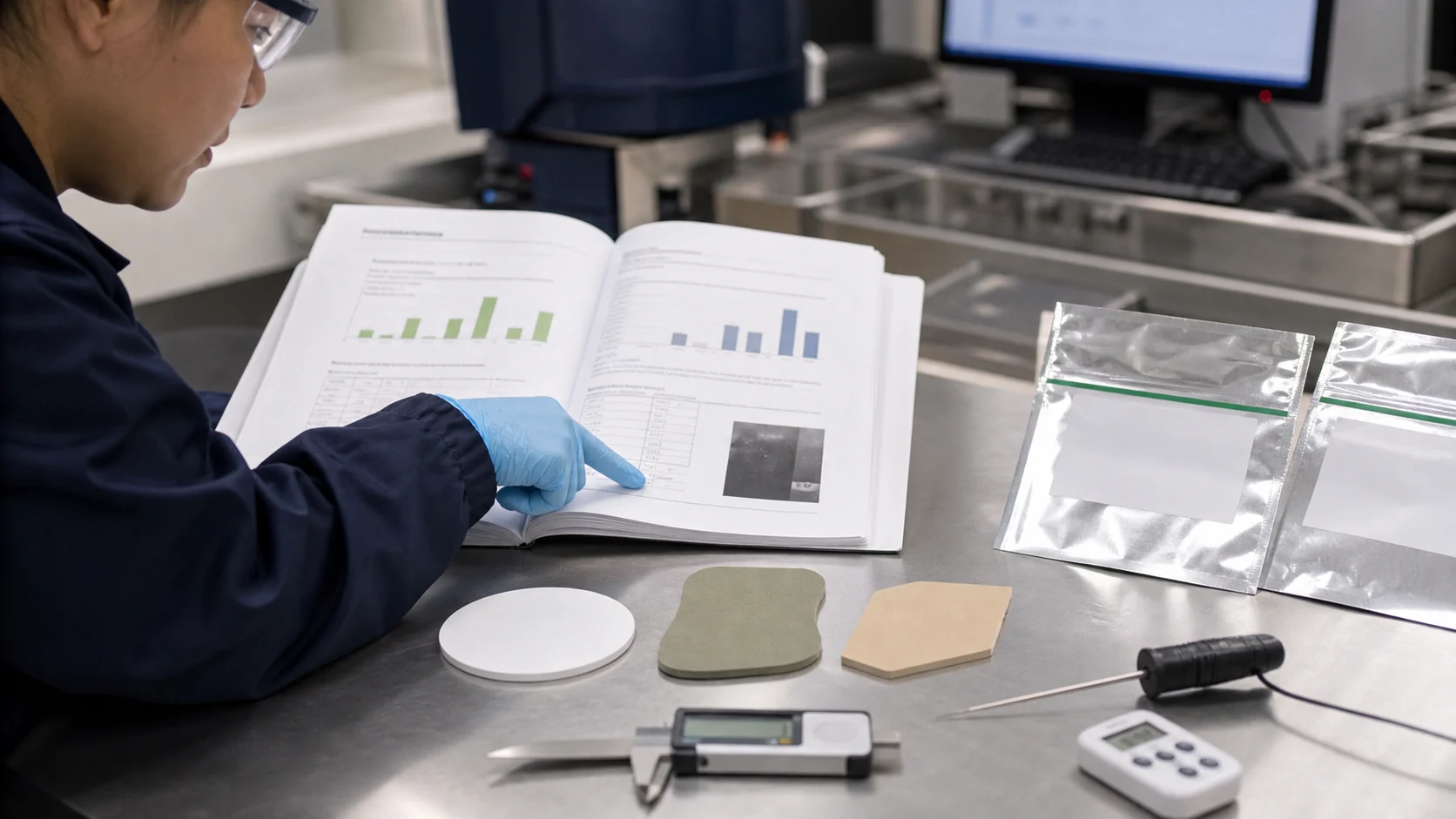 Buyer reviews laboratory migration report sample identity food simulants temperature duration and measured results for tableware