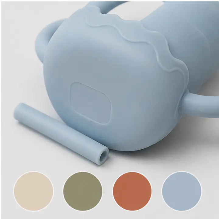 Non-Spill Silicone Toddler Cup private label color options for OEM ODM customization