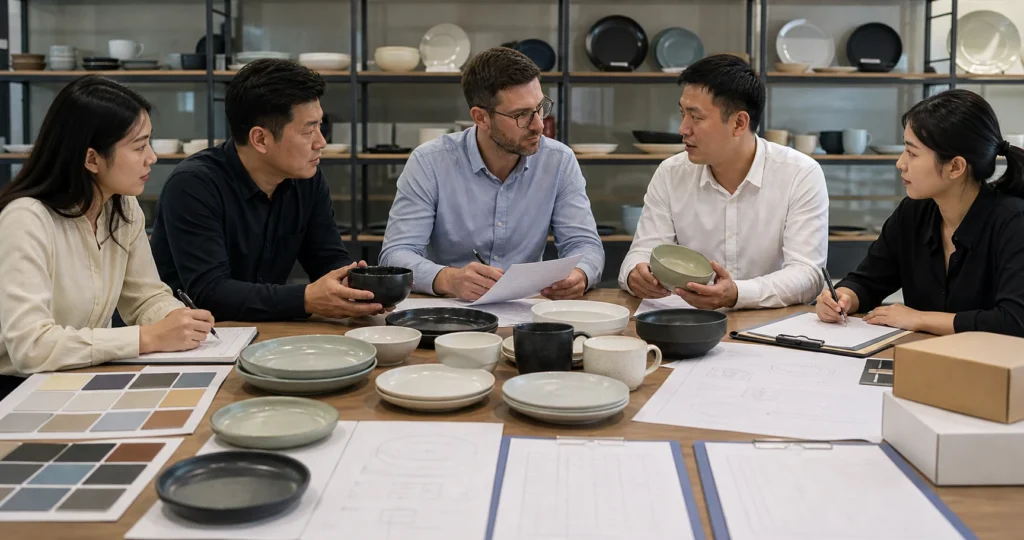 OEM tableware quotation requirements reviewed with product samples drawings packaging and order information