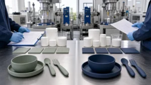 Platinum cured vs peroxide cured silicone samples process records and tableware parts compared by a factory materials team