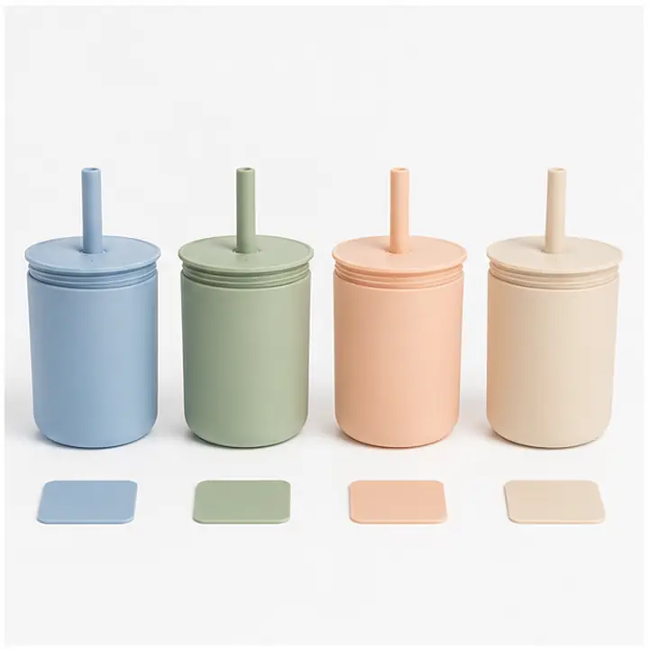 Soft-Spout Silicone Sippy Cup private label color options for OEM ODM customization