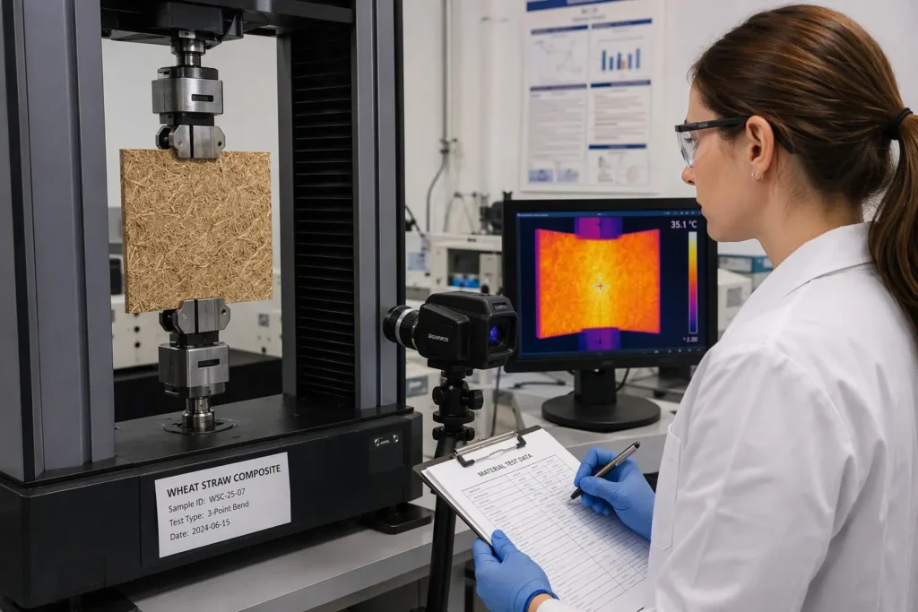wheat straw composite migration lab test