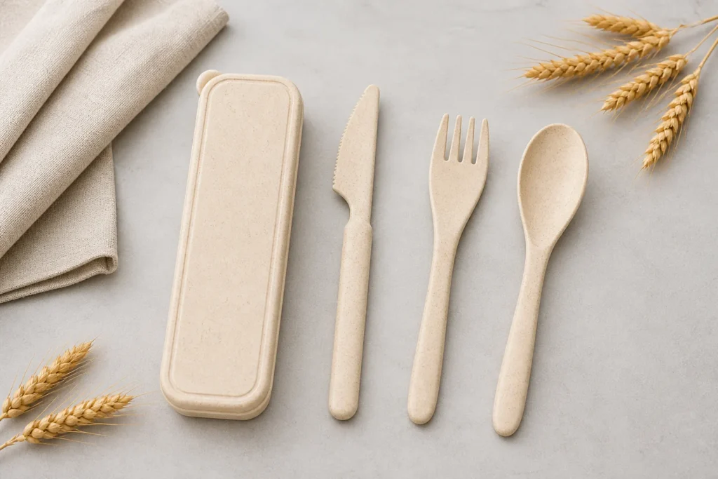 Custom Wheat Straw Cutlery Set Manufacturer