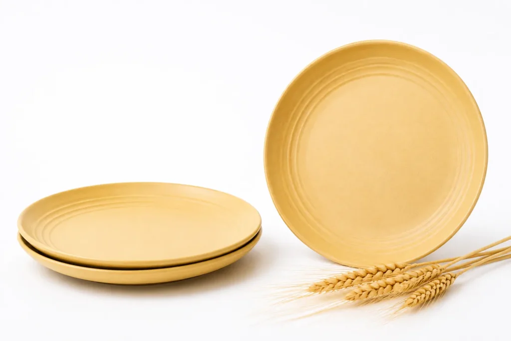 Custom Wheat Straw Dessert Plate Manufacturer