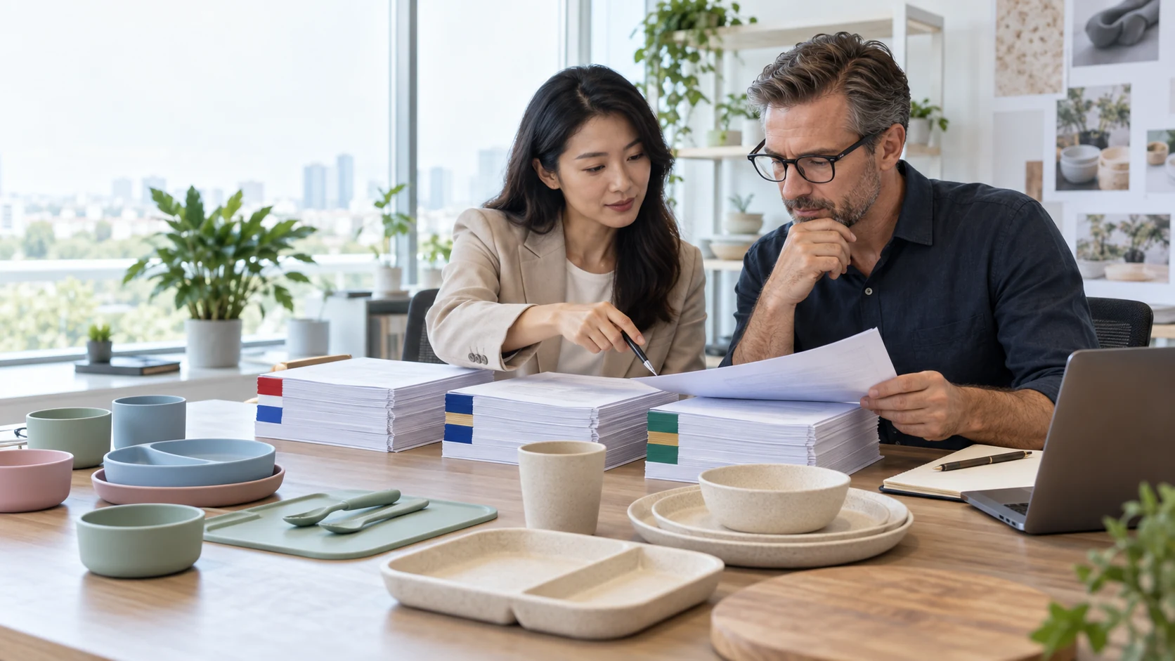 Buyer compares FDA vs EU food contact requirements and Australian evidence for tableware samples