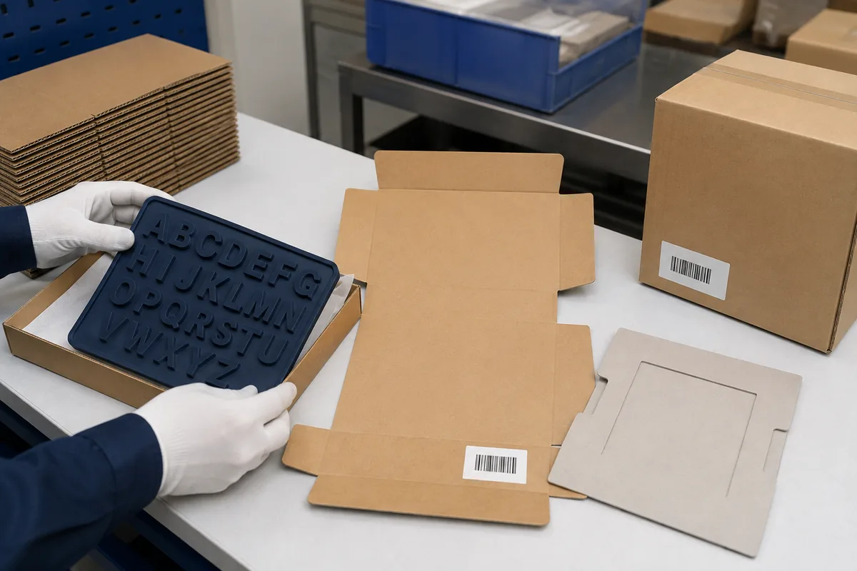 Silicone alphabet mold reviewed with kraft private-label packaging components
