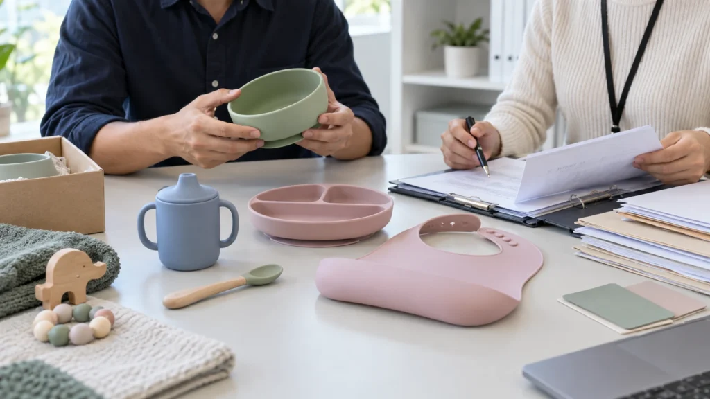 Buyer reviews silicone baby tableware CPSIA classification with feeding products and compliance records